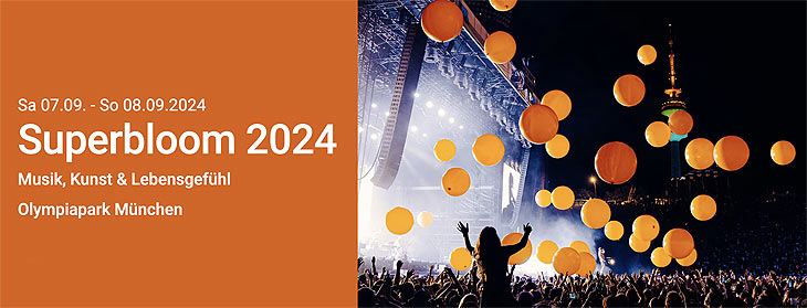 Superbloom Festival im Olympiapark am 02.+03.09.2023